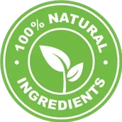 All natural ingredients leaf mark