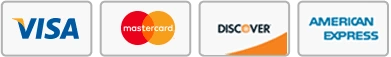 Visa, Mastercard, American Express and PayPal accepted at the official checkout