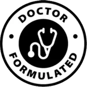 The Doctor Formulated roundel used on the Gelatide sales page